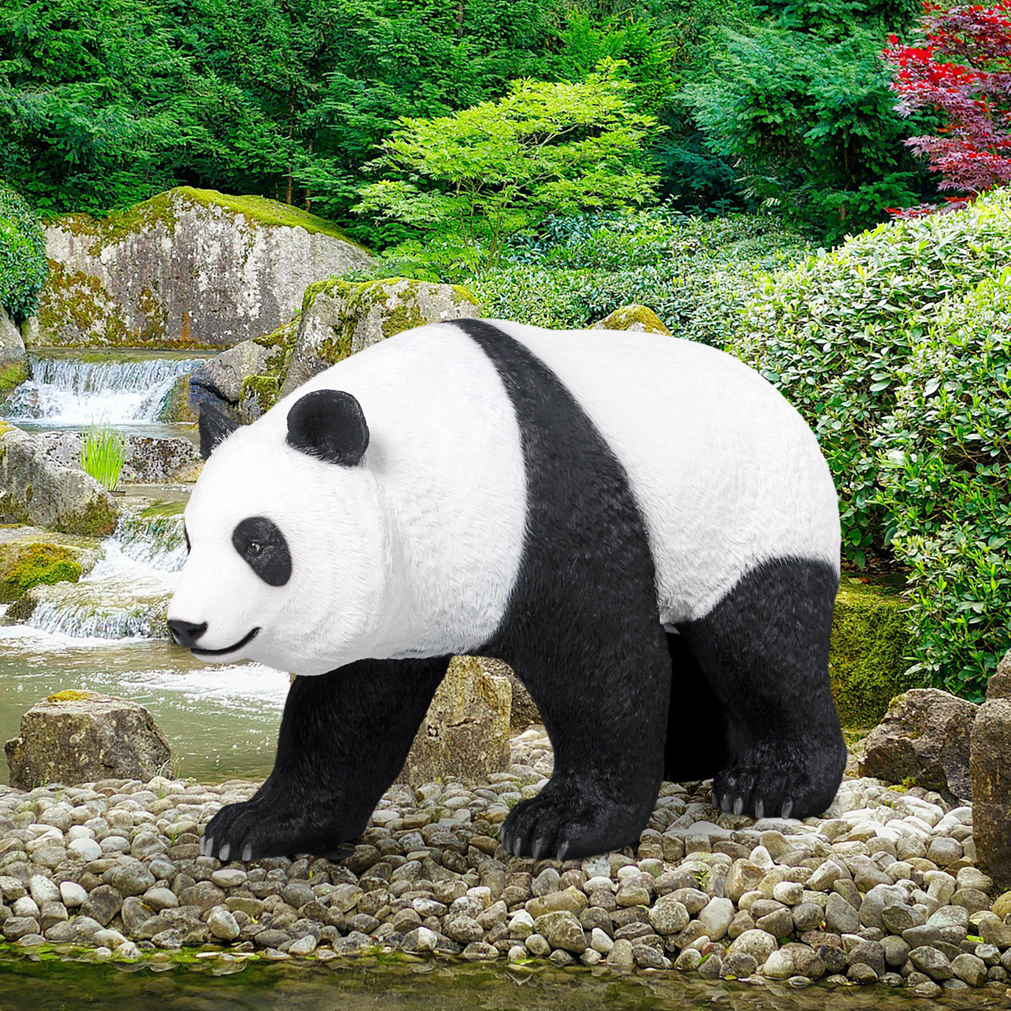 津之輝20㎏(家庭用)panda Design Toscano Ling Ling Giant Walking Panda Bear Statue - Wayfair